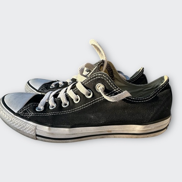 CONVERSE Chuck Taylor All Stars Low Street BLACK urban classic casual M7 W9 UK7 - Picture 2 of 8